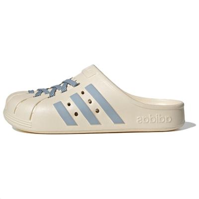 Adilette Træsko Komfortable Holdbare Lukkede Tå Hjemmesko Unisex Fodtøj Off-White Blå JH9850