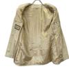 GUCCI 674332 Beige Gold Button Collarless Tweet Jacket Jacket 36 beigeUsed