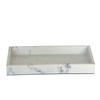 Elegant Faux Marble Vanity Tray Durable Resin Organizer Perfume Skincare Jewelry Makeup Accessories Countertop Display 9x5 Inch