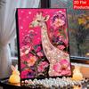 DIY Giraffe Pearl Art Painting for Home Wall Decor Pearl Gem Paintings Picture Arts Craft  for Adults/Beginners Gift Idea Home Decor Without Frame