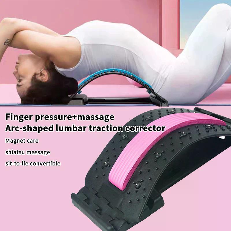 Massaggio magnetico per la schiena Rilassamento muscolare Barella Postura Correttore per terapia Stretching per la schiena Barella per colonna vertebrale Supporto lombare Sollievo dal dolore