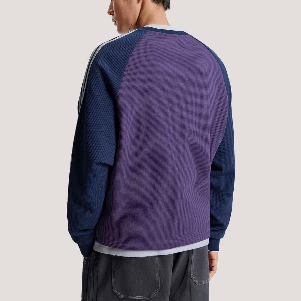 adidas Camiseta de Manga Larga a Rayas de Corte Holgado Originals Unisex Tops KV8868