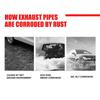 120ml Auto Uitlaatpijp Reiniger Kit Multifunctionele Metalen Pijp Ontroestingsspray Roestverwijderaar Auto Motorfiets Onderhoud