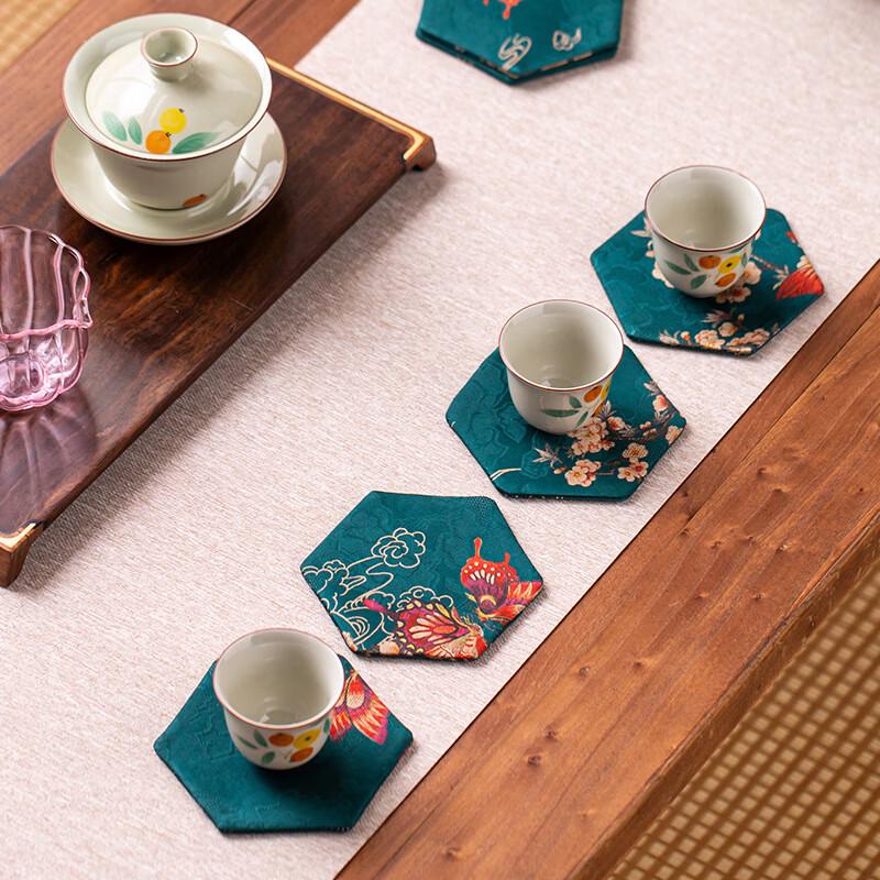 Zhinianhua Zen Style Double-Sided Tea Coaster Set