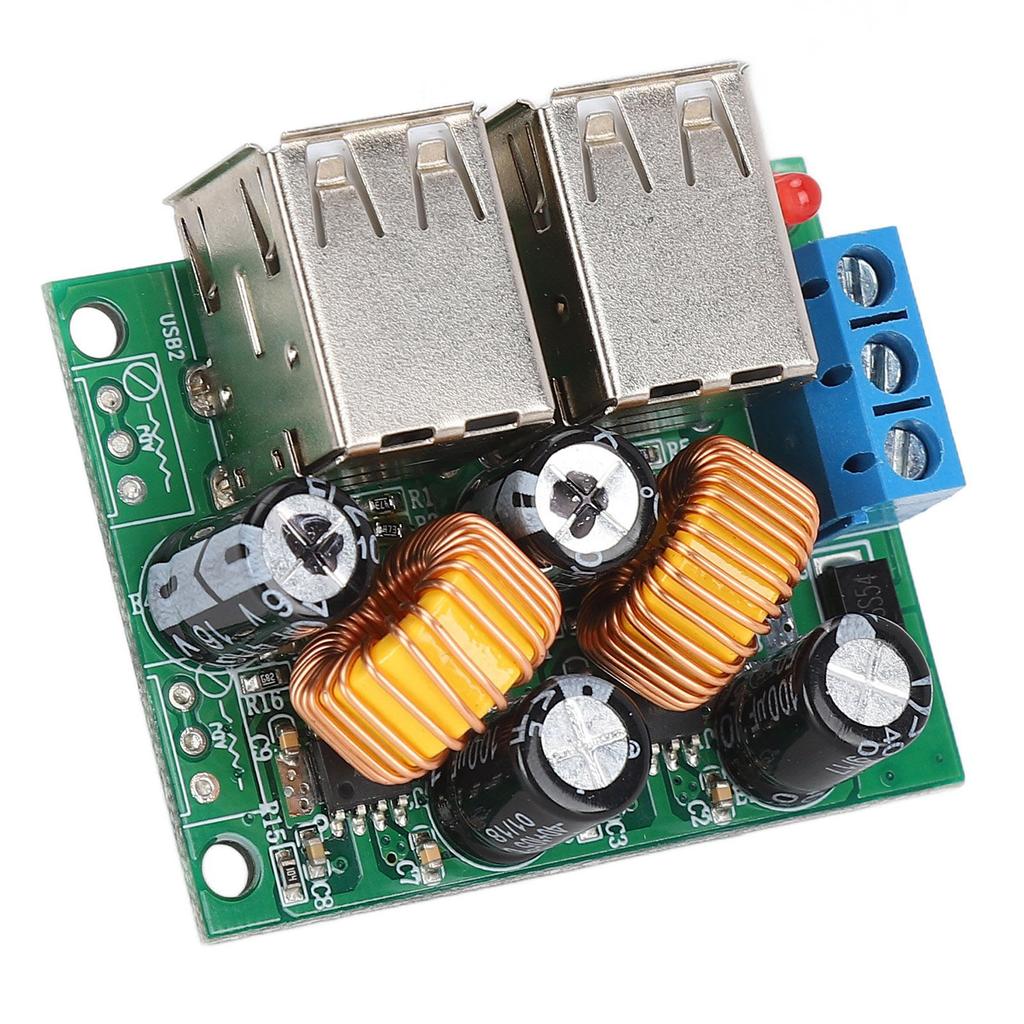 4 USB Port Power Converter Board Buck Power Supply Conversion Module DC 12V 24V 40V to 5V 5A