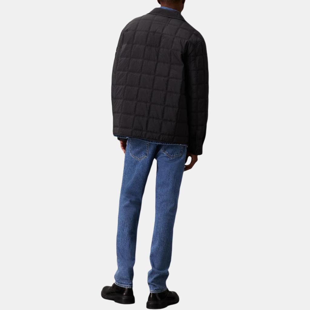 Calvin Klein Casual Lightweight Quilted Loose Long Sleeve Jacket Men Jackets Black J30J325587-BEH