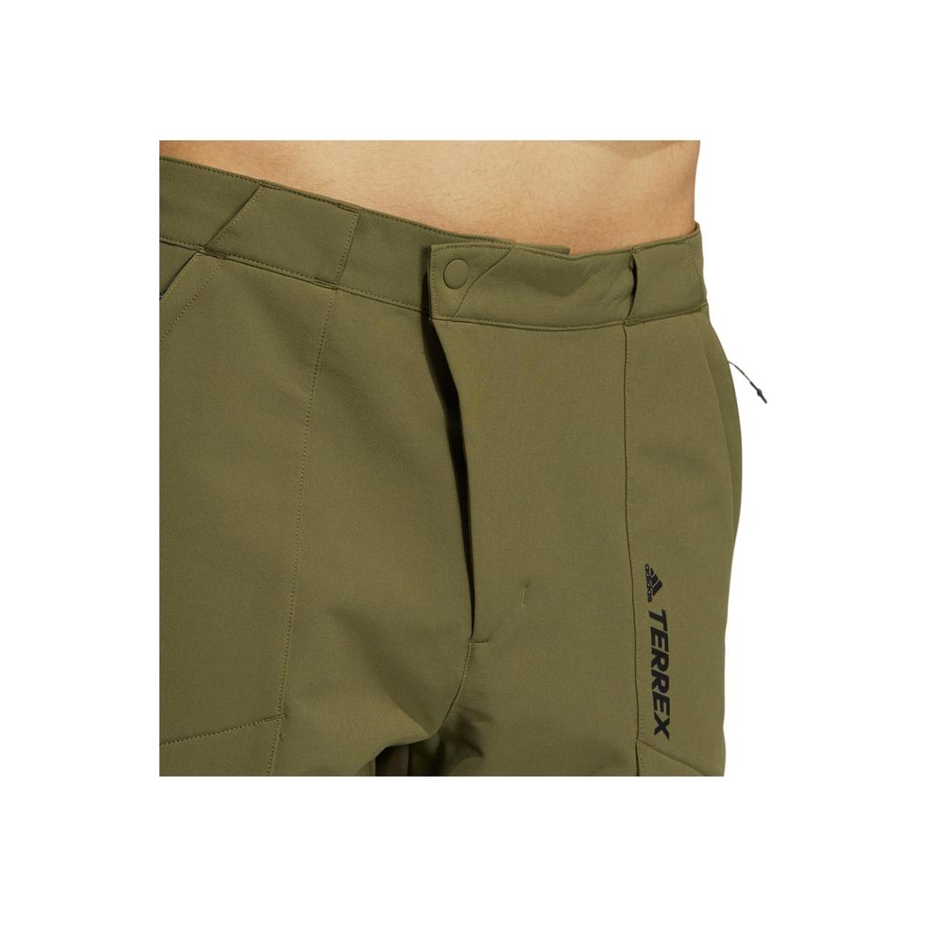 Adidas Terrex DWR Straight-Leg Sports Pants With Solid Color Print Logo Men Bottoms Green HM9722