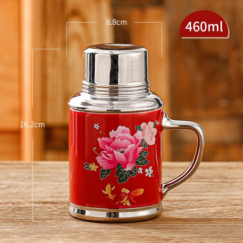 

Retro creative vintage nostalgic ceramic kettle mug wedding with lid wedding water cup home wedding gift 401-500ml