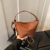 Korean Versi Faux Suede Women Handbags Exquisite Trend Solid Color Zipper Casual Crossbody Bag Simple Versatile Shoulder Bag