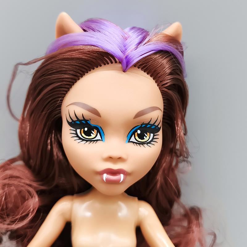 30cm Fashion Monster Babi Doll 1/6 Head + Body Acssories 12 Joints Movable Ghost Elf Doll Children Play House Dress Up Toy