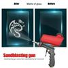 New 2025 Portable Aluminium Pneumatic Sandblaster Spray Gun Sand Removal Blasting Power Machine Gravity Sandblasting Gun Tools