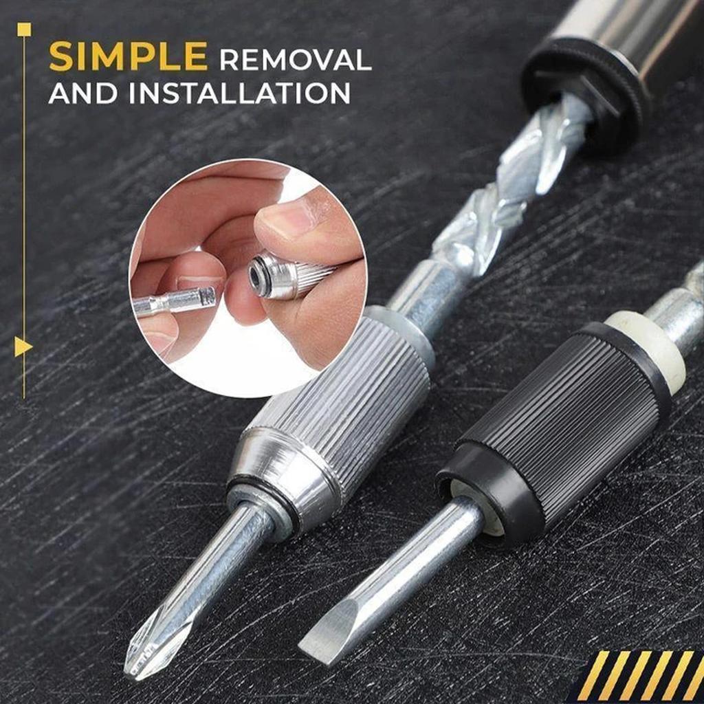 Push Pull Ratchet Screwdriver Semi Automatic Adjustment Disassembly Assembly With Replaceable Head Ratchet Screwdriver