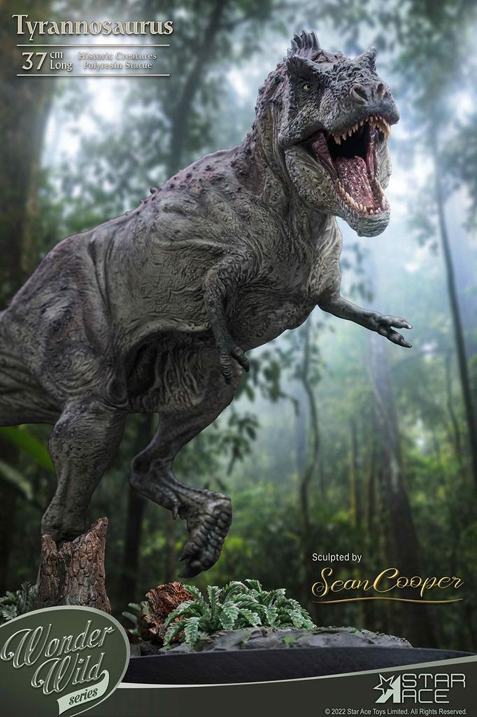 Star Ace Toys Wonders of the Wild Tyrannosaurus Rex Polyresin Approximately 370mm in Complete Figure SA5014 Statue, Length, Non-Scale, Painted,