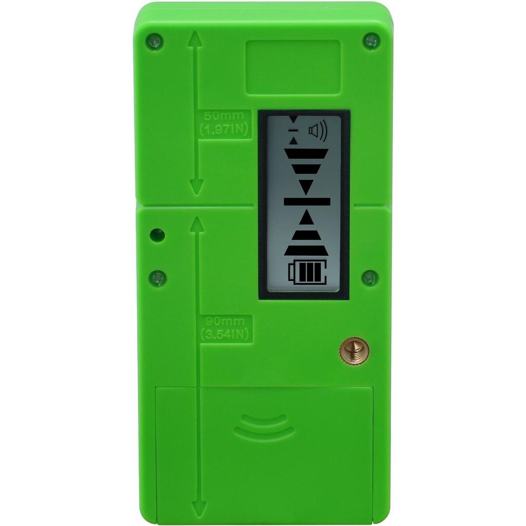 Laser Receiver Detector 197 Ft Range Green Laser and Red Beam with Clamp