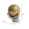 Celestial Grip Art Deco Globe | 10 x 10 x 16 cm