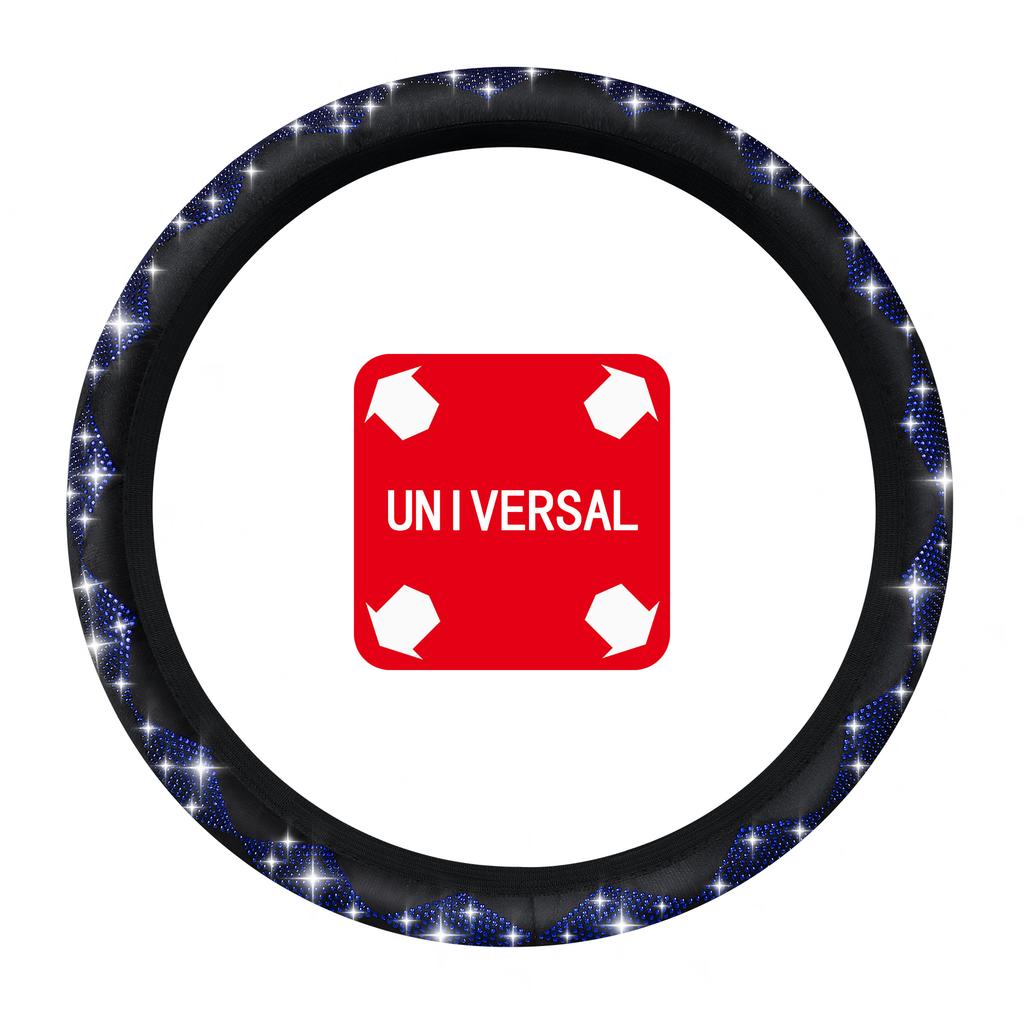 Car Diamond Steering Wheel Cover Non-Slip Decorative Accessories Without Inner Ring - Premium Quality