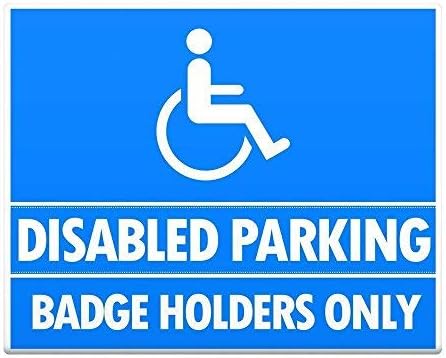 

Disable Parking Badge Holders Only Metal Street Sign Novelty Sign Funny Signs for Homes 20x30cm（7.8x11.8inch）