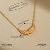European/American Titanium Steel Jewelry Set: French Light Luxury Clavicle Chain with Wing Pendant and Earrings for Women
