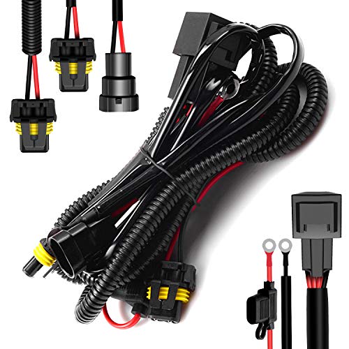 

RCP HID Power Stability Enhancement Relay Harness, Prevents Non-Lighting, HID Relay Wiring Kit, Waterproof, H1, H3, H7, H8, H11, 880, HB3, HB4, 3