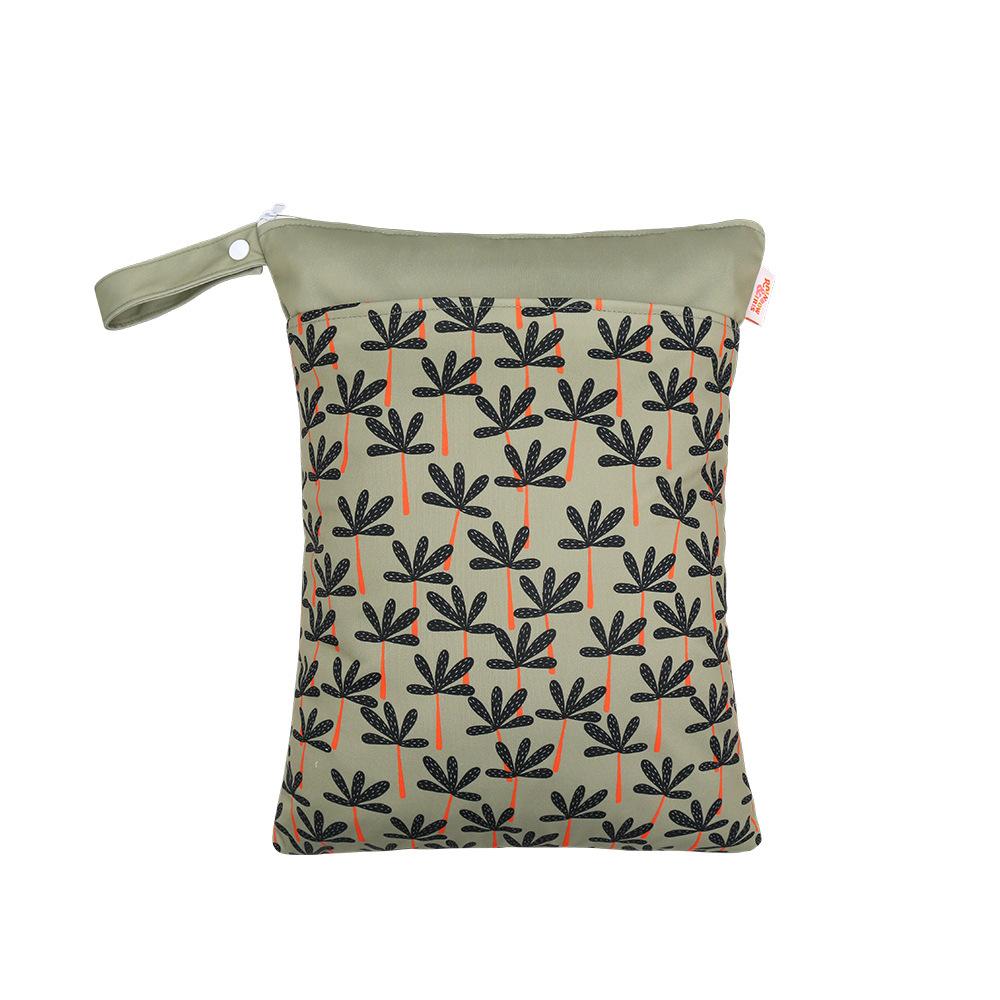 Waterproof Reusable Cloth Bag with Zipper Pocket and Handle - Fashionable Sun Burst Design, Suitable for Beaches, Swimming Pools, Gyms, Yoga