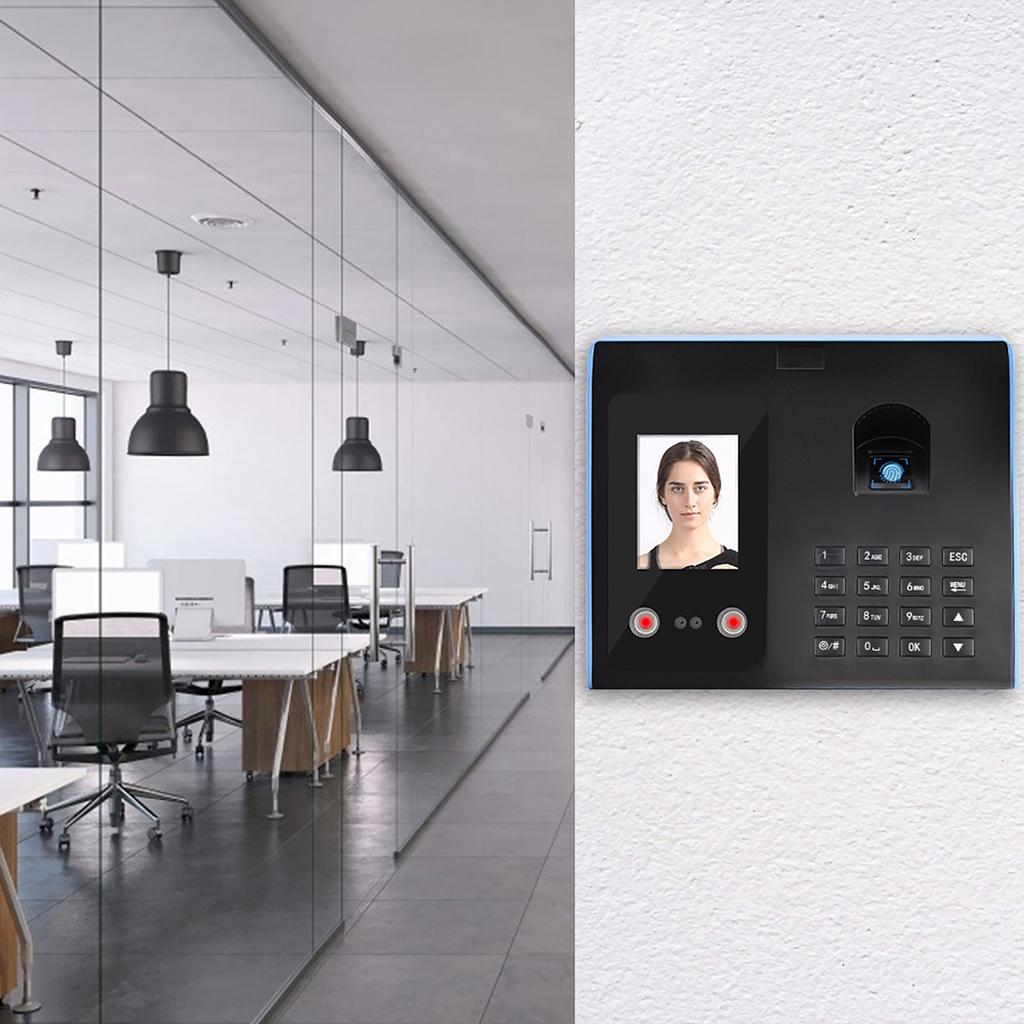 Intelligent Attendance Machine Face Fingerprint Recognition Password Time Clock