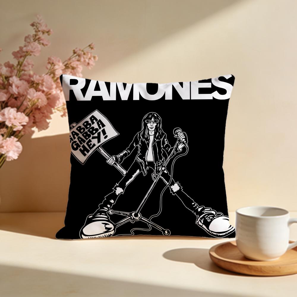 Fashion RRamonesew Cushion Cover Stylish Washable Pillow Cover Ideal for Couch Bedroom Car Decoration