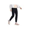 Li Ning Training Series Logo Micro-Label Solid Color Tapered Knit Sports Pants Women Pants Black AKLR884-1
