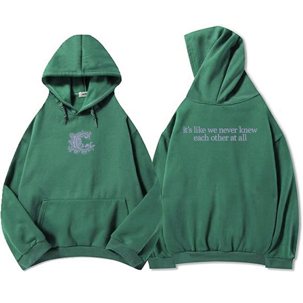 Lyric Hoodies Long Sleeve Sweatshirt Casual Grunge Men Women Pullovers Band Graphic Printing Sudaderas