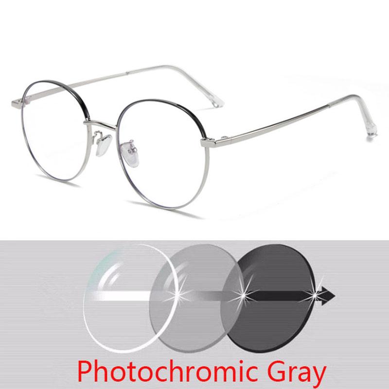 -1.0 -1.5 -2.0 Bis -6.0 Runde Fertige Kurzsichtigkeitsbrillen Herren Damen Metallbrille Rezept Schüler Kurzsichtigkeitsbrille