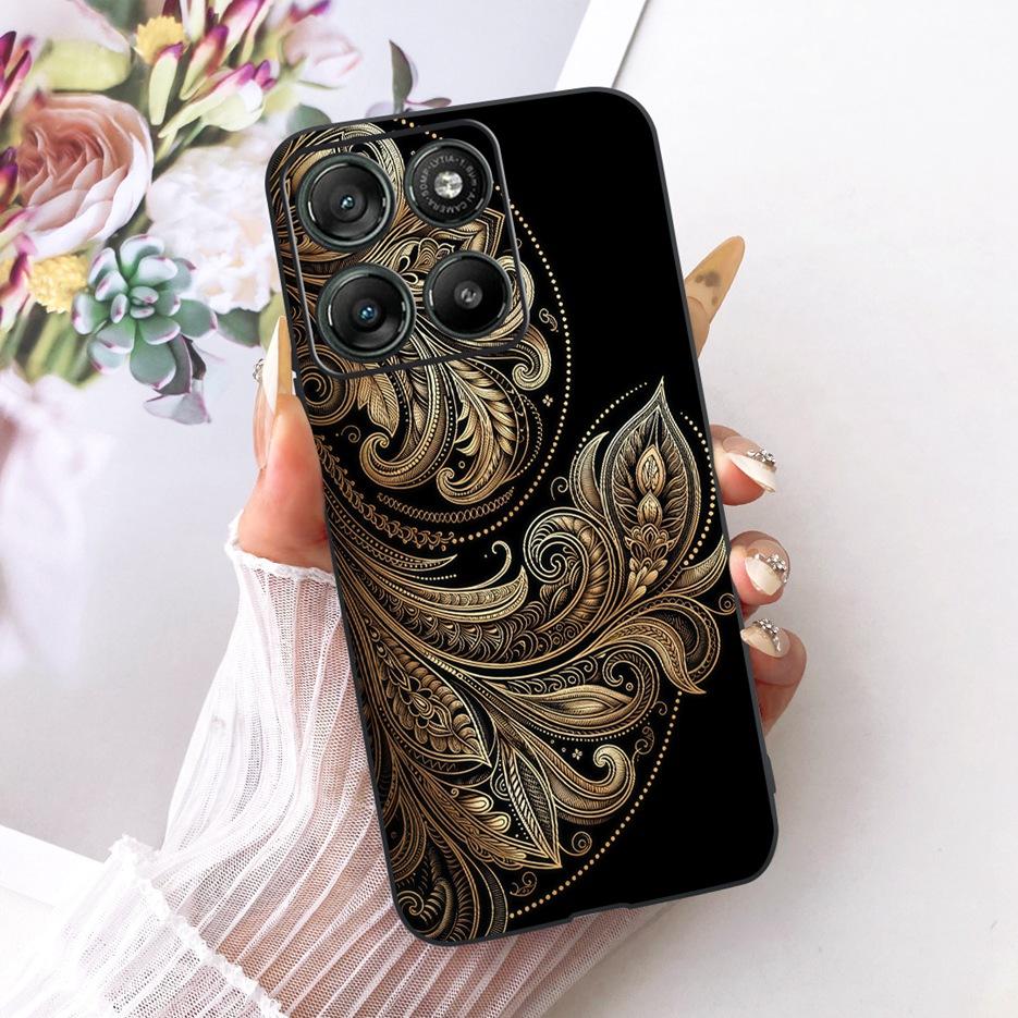 For Motorola Moto G57 Power Case XT2537-5 Cool Lion Dragon Painted Cover Soft TPU Phone Cases For Motorola Moto G67 Power Fundas