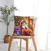 Christmas Cats  Adorable Kittens In Festive (9) Pillow Cover  Soft Cushion Cover Fashion Pillow Case For Sofa Bedroom Home Decor