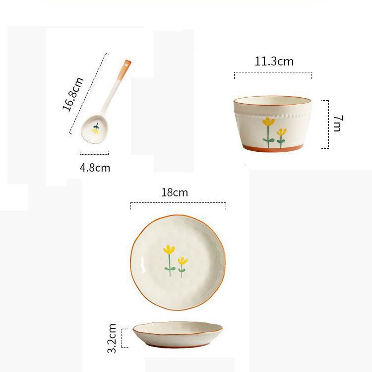 Piatti e Set di Piatti Set Completo di Piatti e Piatti Servizio da Tavola in Ceramica per la Casa