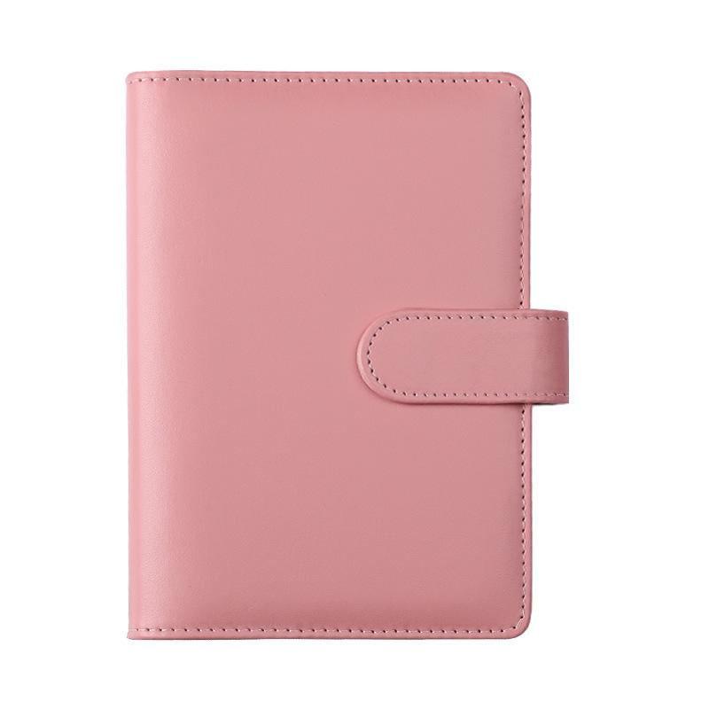 Cross-Border Macaron PU Leather Binder Notebook: Detachable Diary & Budget Book.