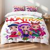 Christmas K-Pop  Demon Hunters Themed Colorful Print Polyester Student Dormitory Bed Sheet Duvet Cover Kid Gift Home Textile