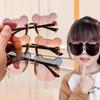 Rimless Children Sun Glasses Cartoon Bear Baby Sunglasses Party Eyewear  for Boys Girls