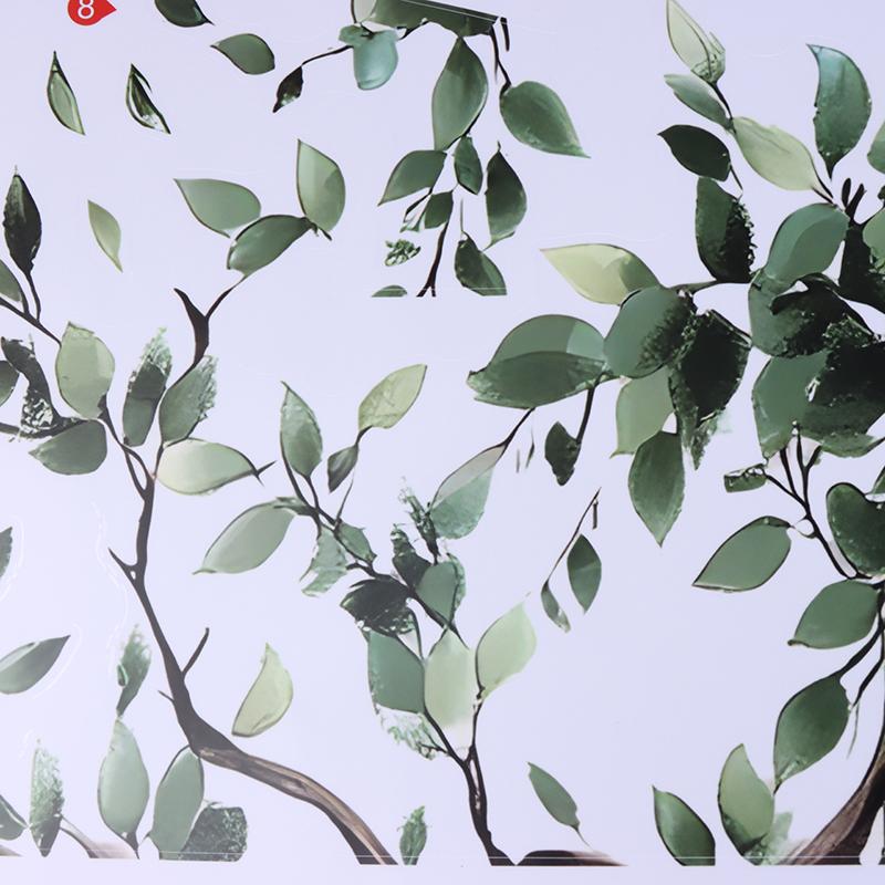 2Pcs/Set Removable Self Adhesive Stickers Tree Branches Leaves Birds Wall Stickers Bedroom Living Room Decoration Accessories