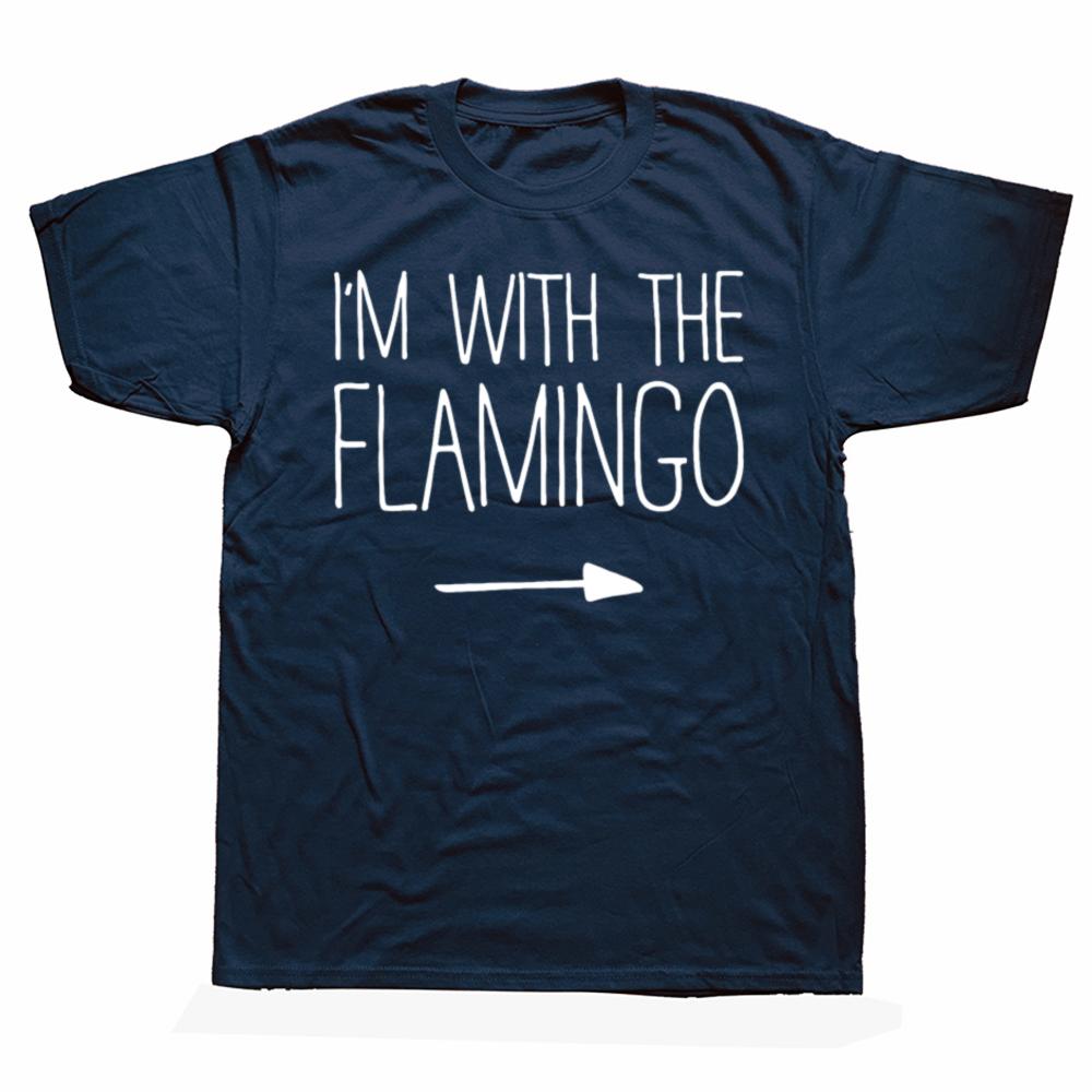 Funny Im With The Flamingo Graphic Tshirts Men Womens Fashion Casual Tshirt 100 Cotton Loose Oversized T Shirt