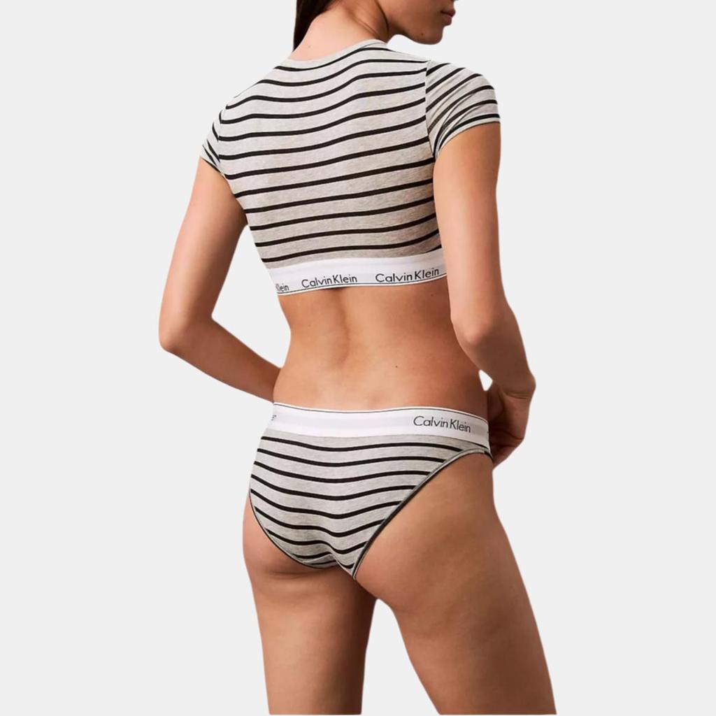 Calvin Klein Minimalist Short Soft Round Neck T-Shirt Bra Women underwear QF7213-WBA