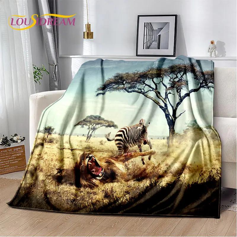 Wildtier Zebra Weiche Plüschdecke, Flanelldecke Überwurfdecke für Wohnzimmer Schlafzimmer Bett Sofa Picknick Abdeckung Bettdecke Kinder