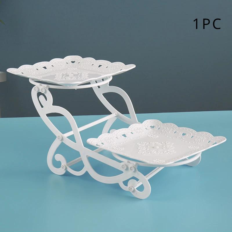 Cupcake Stands Plastic Dessert Stand Holder Serving Tray Fruit Plate for Wedding Birthday Party Fruits Desserts Candy Bar