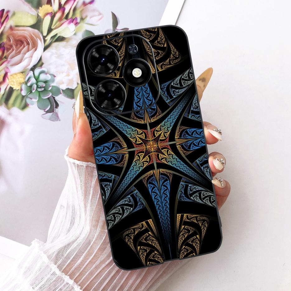 For Tecno Spark Go 2024 Case BG6 Beautiful Butterfly Tree Painted Cover Soft TPU Phone Case For Tecno Spark Go 2024 Fundas Coque