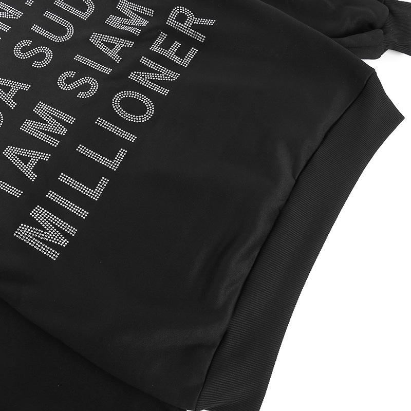 Women's Trendy Drop Shoulder Hooded Sweatshirt Jacket for Spring and Autumn