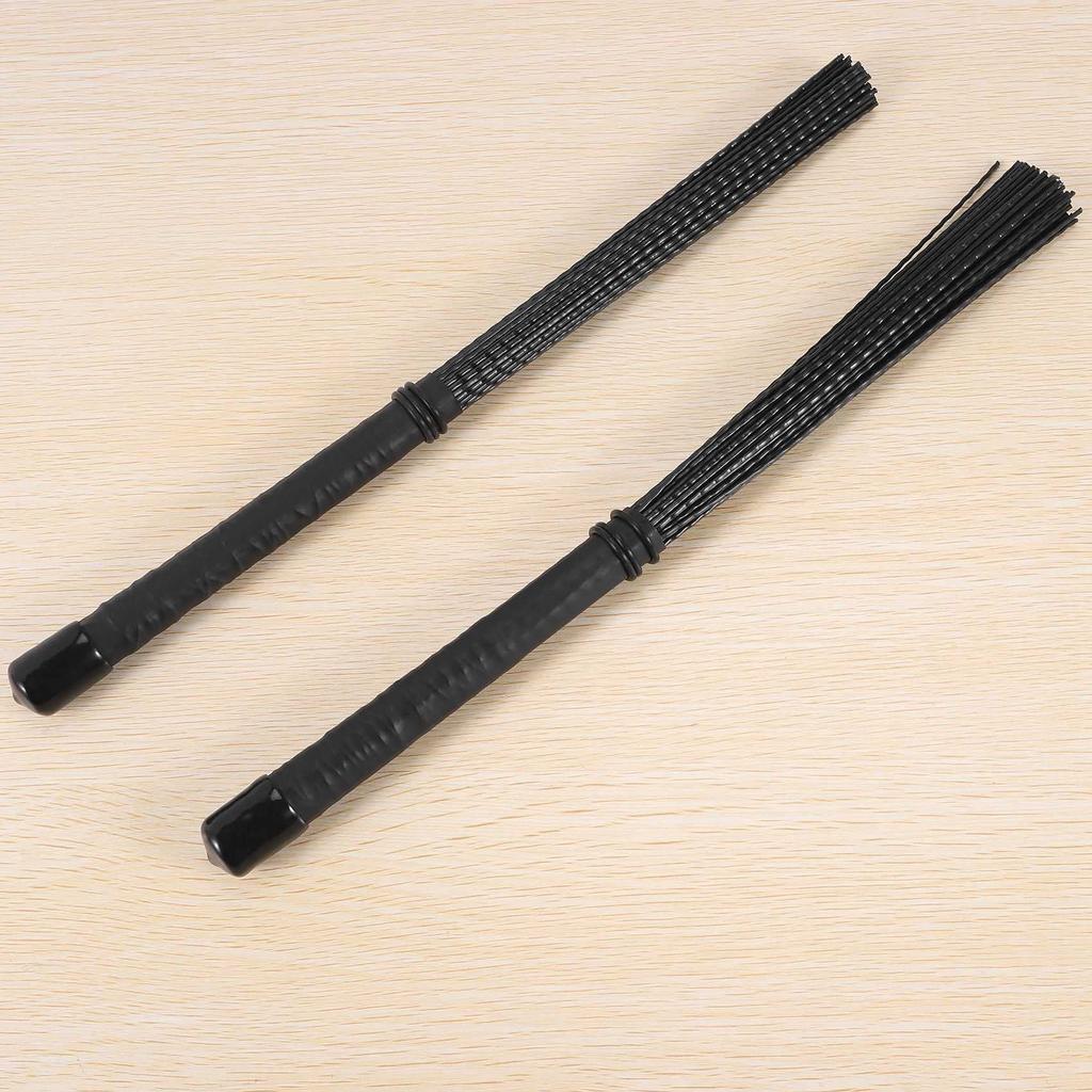 Oidnvay Drum Brush Nylon Stick Percussion Inset 2 Cajon Brush for Jazz Stick Drum