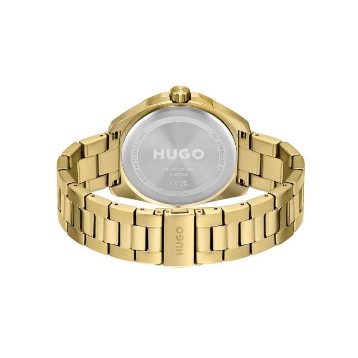 Montre - HUGO - Expose - Mouvement Quartz - Bracelet en cuir - Résistance à l'eau 50m