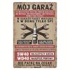 Vintage Metal Garage Sign Rustic Tin Wall Art X Inch Retro Distressed Man Cave Bar Decor