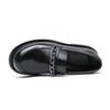 Men Loafers Punk Thick Sole Platform Height Increase Black Dress Prom Blazers Retro Tuxedo Party Shoes Large Size