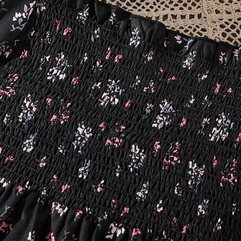 Girl Short Sleeves Print Dress Children Kid Casual Summer Beach Sundress Princess Dresses Clothes