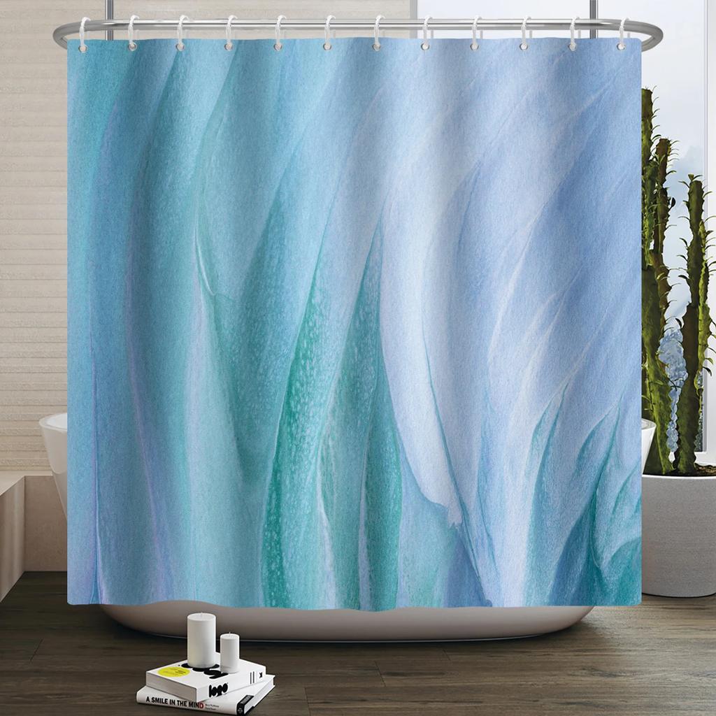 Marble Bathroom Curtain Abstract Modern Luxury Shower Curtain Waterproof Fabric Shower Curtain Bath Curtains With Hooks180x200