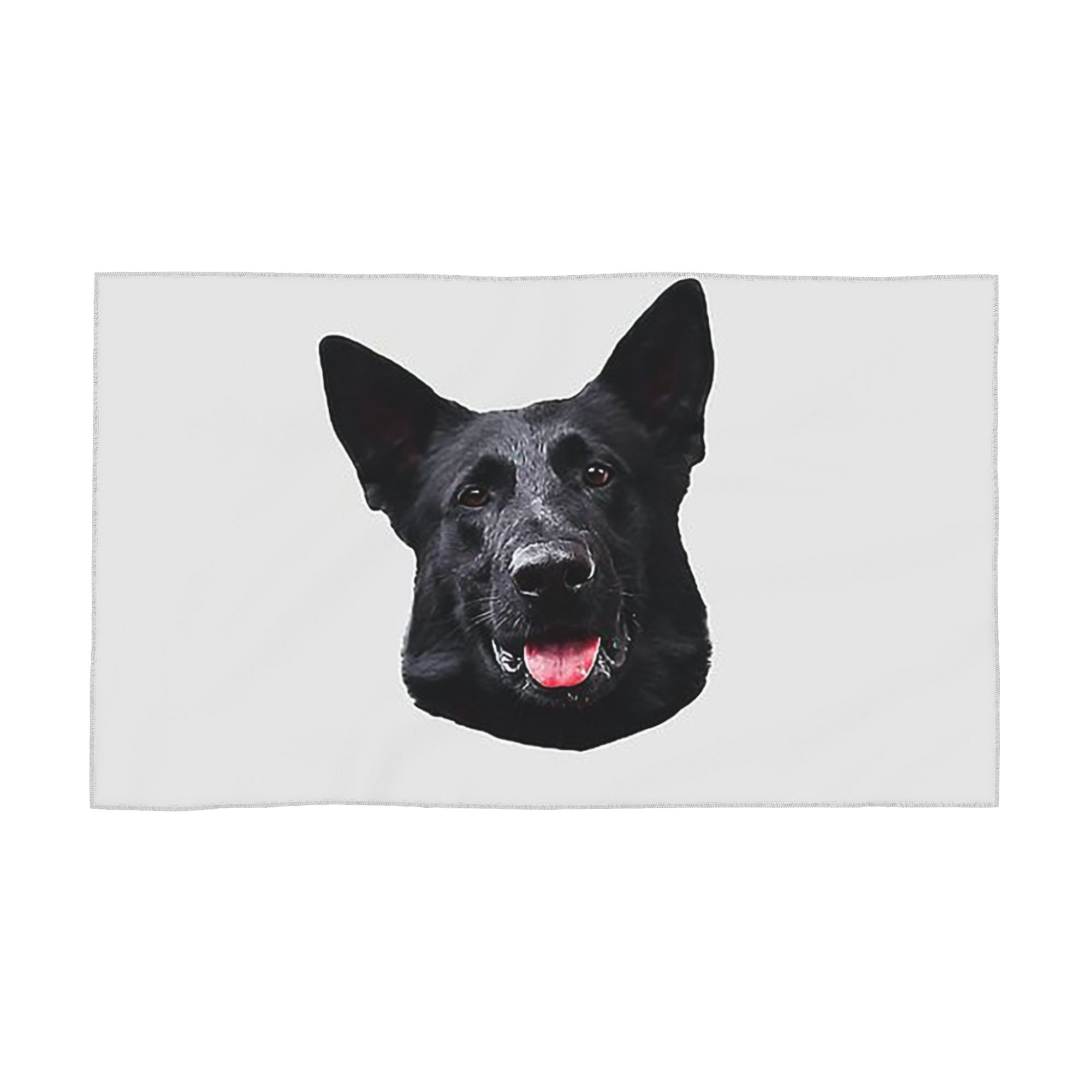 

Black German Shepherd Dog Stunning Soft Face Towel Quick Dry Pool Bath Cotton Towels Breathable W30*H60(CM)
