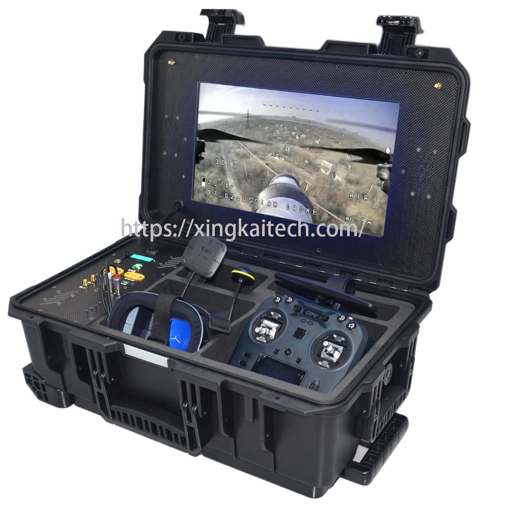 FPV Control Box Dual Control Box Drone Long-distance Data Transmission VR Glasses VR Remote Control FPV Remote Control Parts